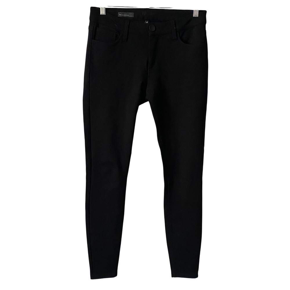 Kut from the Kloth Mia Toothpick Skinny Pants Womensโ 0 Black Stretch Mid Rise